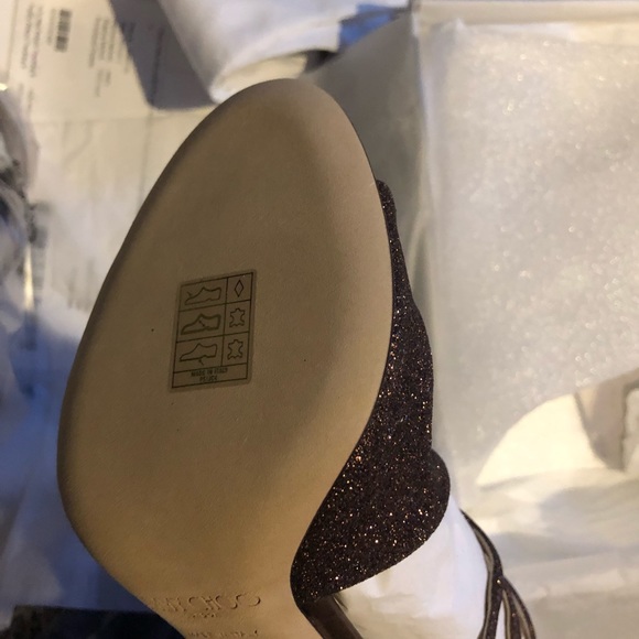 Jimmy Choo Lang 100 Glitter Sandals - Picture 7 of 8